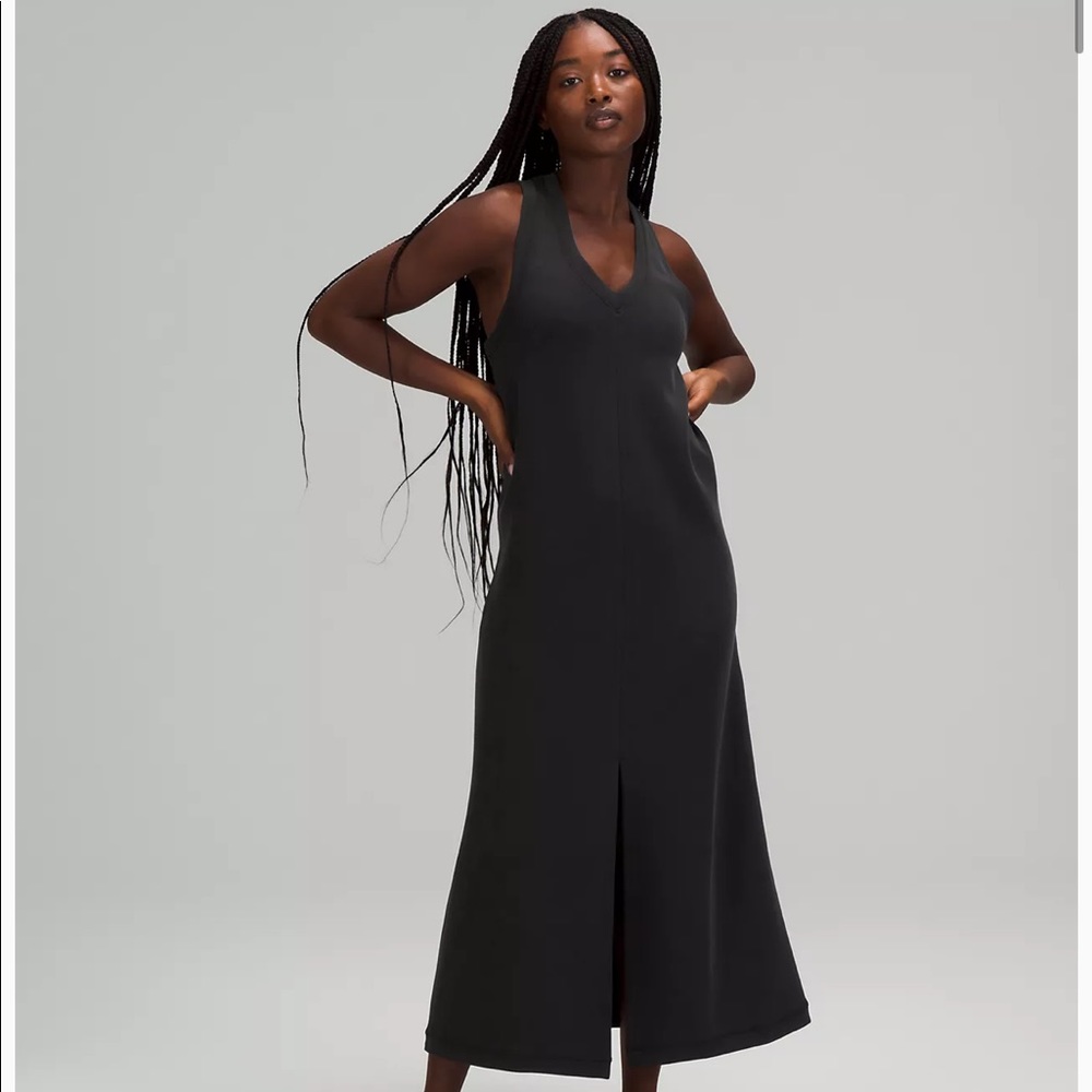 Lululemon Ease of it All V-Neck Midi Dress Black Size 6